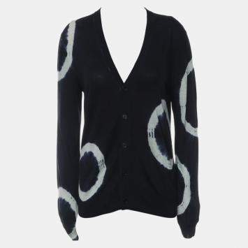 Pre Owned Hermes Button Up Silk Cardigan