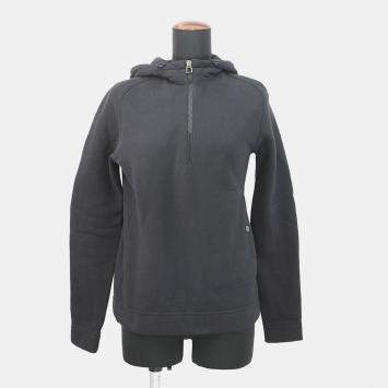 Pre Owned Hermes Knitted Fabric Shirt (Hermes Fit) Size S Black Cotton100%