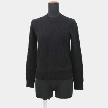 Pre Owned Hermes H Motif Knit Size 34 Black Wool 100%