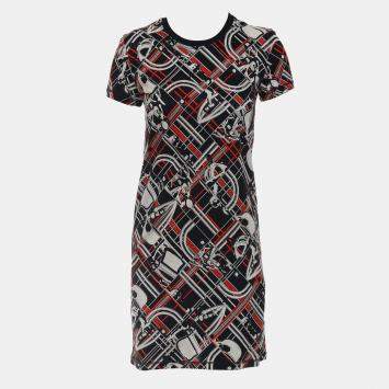 Pre Owned Hermes En Desordre et Chaines Mini Dress FR 34