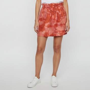 مملوكة مسبقًا Hermès Orange Cliquetis Tattoo Aquarelle Silk Drawstring Shorts S