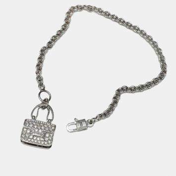 Hermes 18K White Gold and Diamond Amulettes Constance Bracelet
