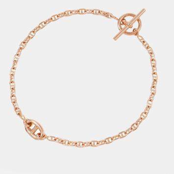 مملوكة مسبقًا Hermes New Farandole Bracelet Size St 18K Pink Gold
