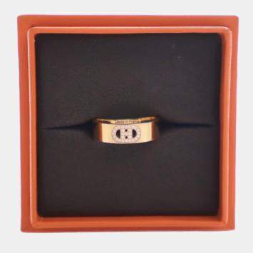 Pre Owned Hermes Small Model H D'Ancre Ring Sz 55
