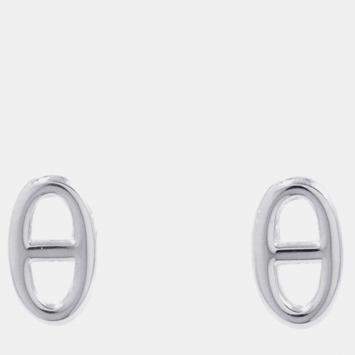 مملوكة مسبقًا Hermes Chaine D'Ancre Motif Farandole Earrings Size Tpm Sv925