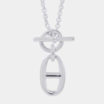 مملوكة مسبقًا قلادة هيرميس شاين دانكر أموليت فضة 925