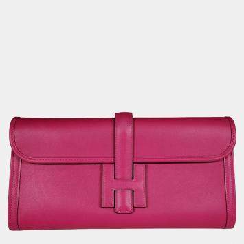 Hermes Rose Pourpre Swift Jige Elan bag 29