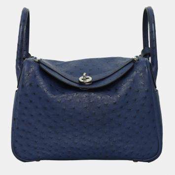 Hermes Ostrich Lindy 30 Bag
