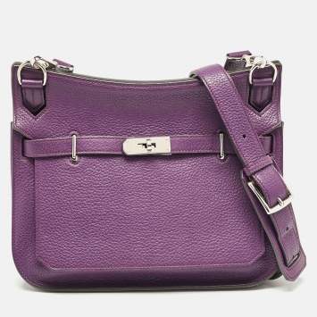 Hermes Ultraviolet Togo Leather Palladium Finish Jypsiere 28 Bag