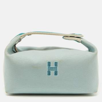 Hermes Eucalyptus Toile H Canvas Small Bride-a-Brac Case