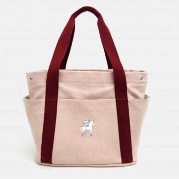 Hermes Terracotta Canvas Cabriole Diper Bag