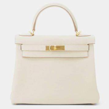  Hermes Craie Togo Leather Kelly Retourne 28 Bag
