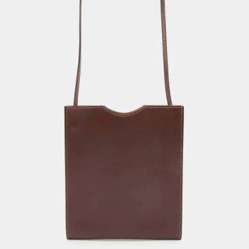 Pre Owned Hermes Brown Box Calf Leather Onimetu Bag