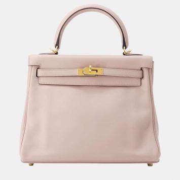 Hermes Glycine Swift Leather Kelly 25 Tote Bag