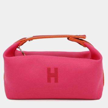 Hermes Hibiscus Canvas Bride-a-Brac PM Bag