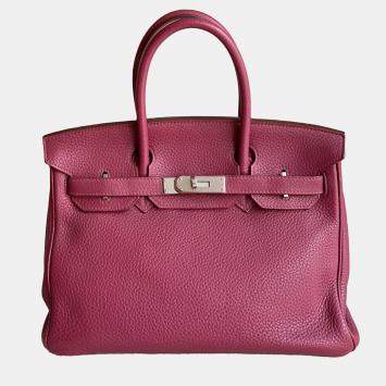 Pre Owned Hermes Togo Leather Birkin 30 Handbag