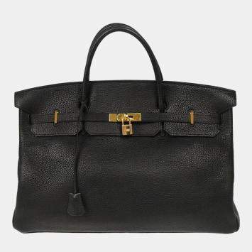 Hermes Black Togo Leather Birkin 45 