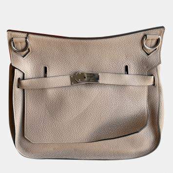 Pre Owned Hermes Dove Grey Jypsiere 34 Shoulder Bag