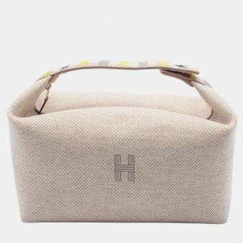 Hermes Canvas Beige Bride-a-Brac Large Handbag