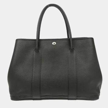 Pre Owned Hermes Black Negonda Garden Party 36 Tote