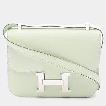 Hermes Vert Fizz Epsom Leather Constance 24 Shoulder Bag