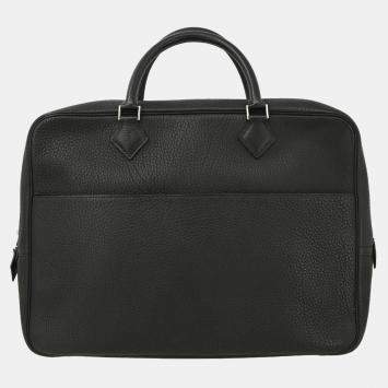 Hermes Black Fjord Plume Doc 38 Handbag