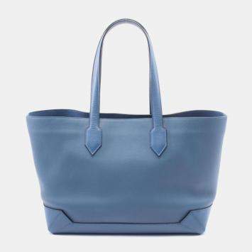 Pre Owned Hermes Agate Evercolor Leather Maxibox Cabas 36 Tote Bag
