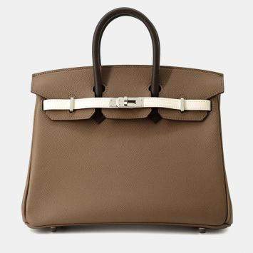 Hermès Tricolor Etoupe Epsom Birkin 25