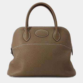 Hermes Bolide 31 Etoupe Taurillon Clemence  