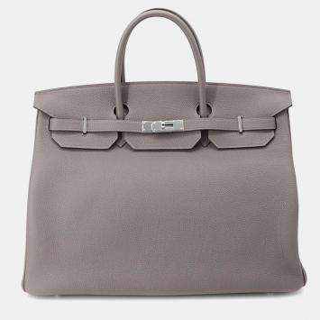 Hermes Birkin 40 Gris Meyer Togo Leather  