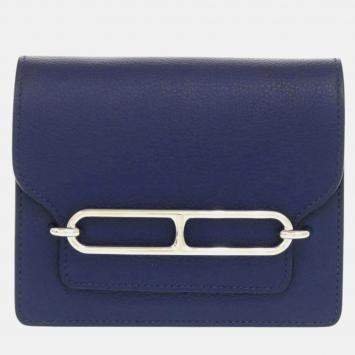 Hermes Lauris Evercolor Blue Saphir Zephyr Coin Case
