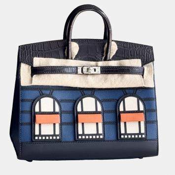 Hermes Birkin 20 Nuit & Bleu Nuit House Bag