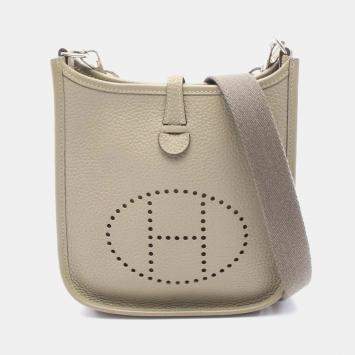 Hermes Evelyne TPM Sauge A Taurillon Clemence  Shoulder Bag