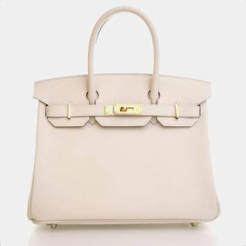 Hermès Birkin 30 Craie Epsom Leather Top Handle Bag