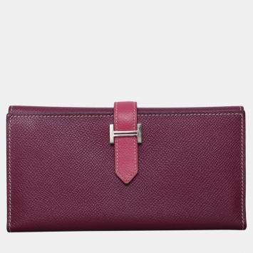 Hermes Bearn Gusset Leather Wallet