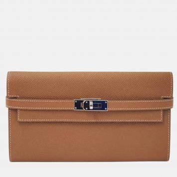 Hermes Kelly Wallet Long Epsom Leather Wallet