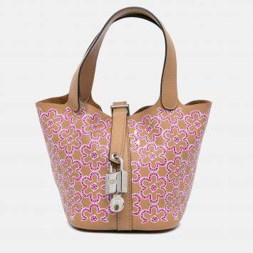 Hermes Picotin Lock Lucky Daisy Micro Swift Bag