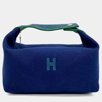 Hermes Breathe-A-Brack Blue Canvas Case