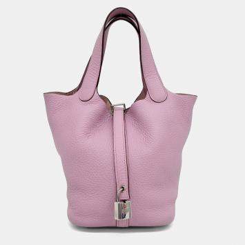 Hermes Rock Picotan 18 Pink Leather bag