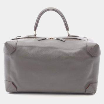 Pre Owned Hermes Maxi Box 37 Etain Brown Evercolor Leather Shoulder Bag