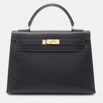 【HERMES】Victoria II Fourre-Tout 35 ブラック 希少】HERMES☆ハンドバッグ《Victoria II Fourre-Tout 35