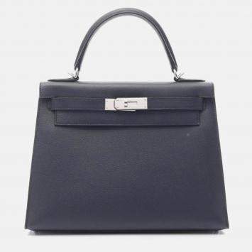 Hermes Kelly 28 Blue Indigo