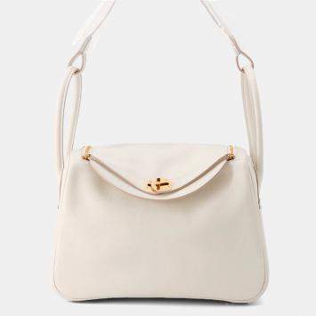 Pre Owned Hermes Lindy 26 Beton Evercolor Leather Shoulder Bag