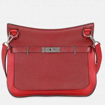 Pre Owned Hermes Team Jypsiere 28 Rouge H Casaque Clemence PHW