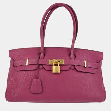 Pre Owned Hermes Shoulder Birkin Tosca Togo Leather Shoulder Bag