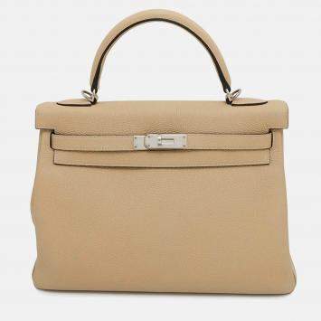 Pre Owned Hermes Kelly Trench Togo Leather 32 Handbag