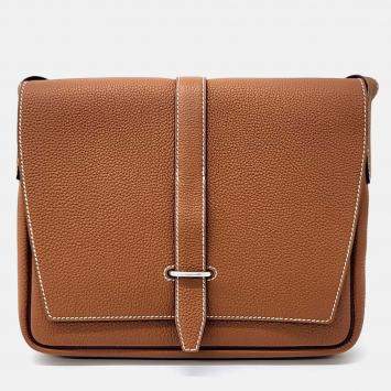 Pre Owned Hermes  Steve Wright Junior Brown Crossbody Bag