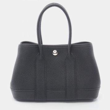 Pre Owned Hermes Neo Garden 23 Black Negonda Tote