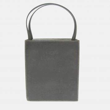 Pre Owned Hermes Lucy MM Grey Box Calf Leather/Chevre Leather Shoulder Bag