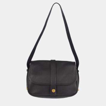 Pre Owned Hermes Black Fjord Noumea Shoulder Bag